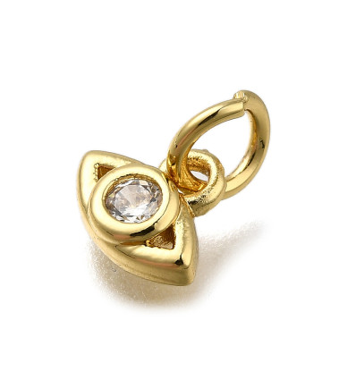 Pendentif petit oeil + zircon