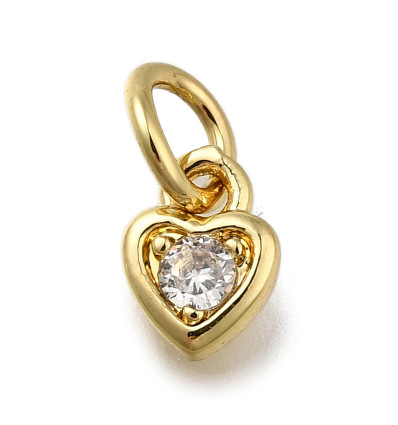 Pendentif coeur + zircon