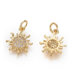 Pendentif soleil + zircon