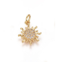 Pendentif soleil + zircon