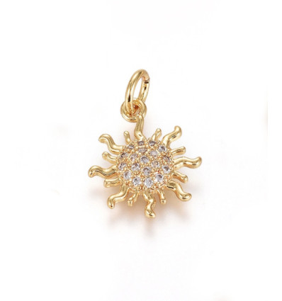 Pendentif soleil + zircon