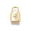 Pendentif cadenas + zircon