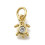 Pendentif oeil articulé + zircon vert