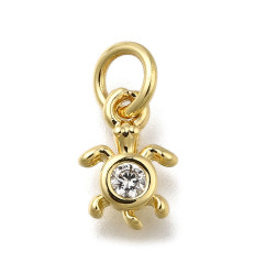 Pendentif oeil articulé + zircon vert