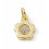 Pendentif oeil articulé + zircon vert