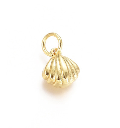 Pendentif oeil articulé + zircon vert