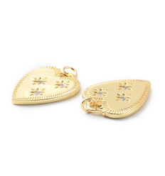 Pendentif coeur + zircon