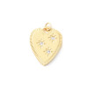 Pendentif oeil articulé + zircon vert