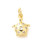 Pendentif oeil articulé + zircon vert