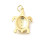 Pendentif oeil articulé + zircon vert