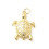 Pendentif oeil articulé + zircon vert