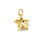 Pendentif oeil articulé + zircon vert