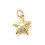 Pendentif oeil articulé + zircon vert