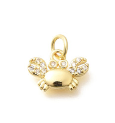 Pendentif oeil articulé + zircon vert