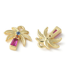 Pendentif palmier + zircon