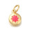 Pendentif médaille étoile turquoise
