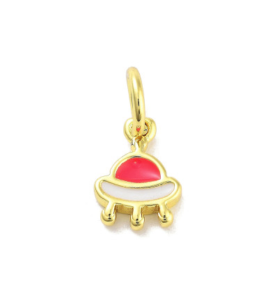 Pendentif oeil articulé + zircon vert