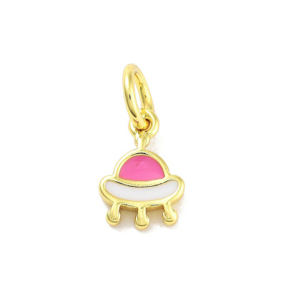 Pendentif oeil articulé + zircon vert