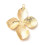 Pendentif oeil articulé + zircon vert