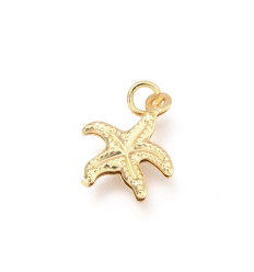 Pendentif oeil articulé + zircon vert