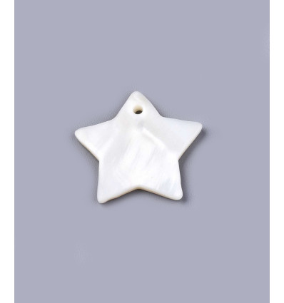 Pendentif nacre gros coeur