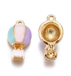 Pendentif montgolfière émaillée