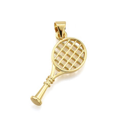 Pendentif oeil articulé + zircon vert