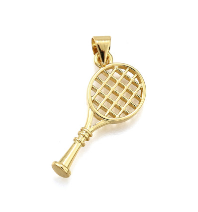 Pendentif oeil articulé + zircon vert