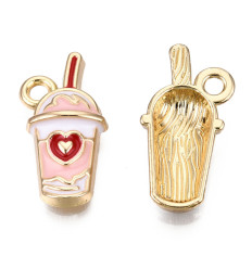 Pendentif milkshake émaillé
