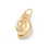 Pendentif oeil articulé + zircon vert