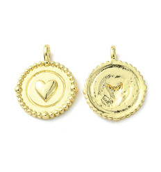 Pendentif médaille + coeur