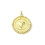 Pendentif oeil articulé + zircon vert