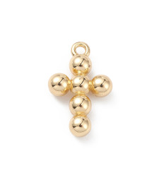 Pendentif oeil articulé + zircon vert