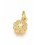 Pendentif oeil articulé + zircon vert