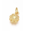 Pendentif oeil articulé + zircon vert