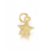 Pendentif oeil articulé + zircon vert