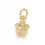 Pendentif oeil articulé + zircon vert