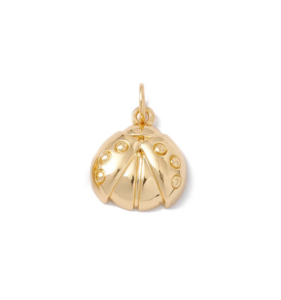 Pendentif oeil articulé + zircon vert