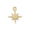 Pendentif oeil articulé + zircon vert