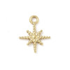 Pendentif oeil articulé + zircon vert