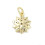 Pendentif oeil articulé + zircon vert