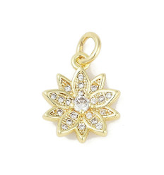 Pendentif fleur + zircon
