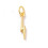 Pendentif oeil articulé + zircon vert
