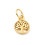 Pendentif oeil articulé + zircon vert