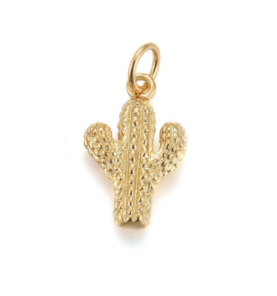 Pendentif oeil articulé + zircon vert