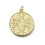 Pendentif oeil articulé + zircon vert