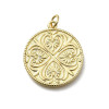 Pendentif oeil articulé + zircon vert