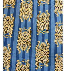 Tissu Sakura on blue by Kokka