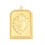 Pendentif oeil articulé + zircon vert