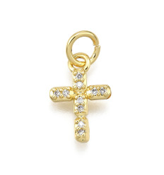 Pendentif petite croix + zircon
